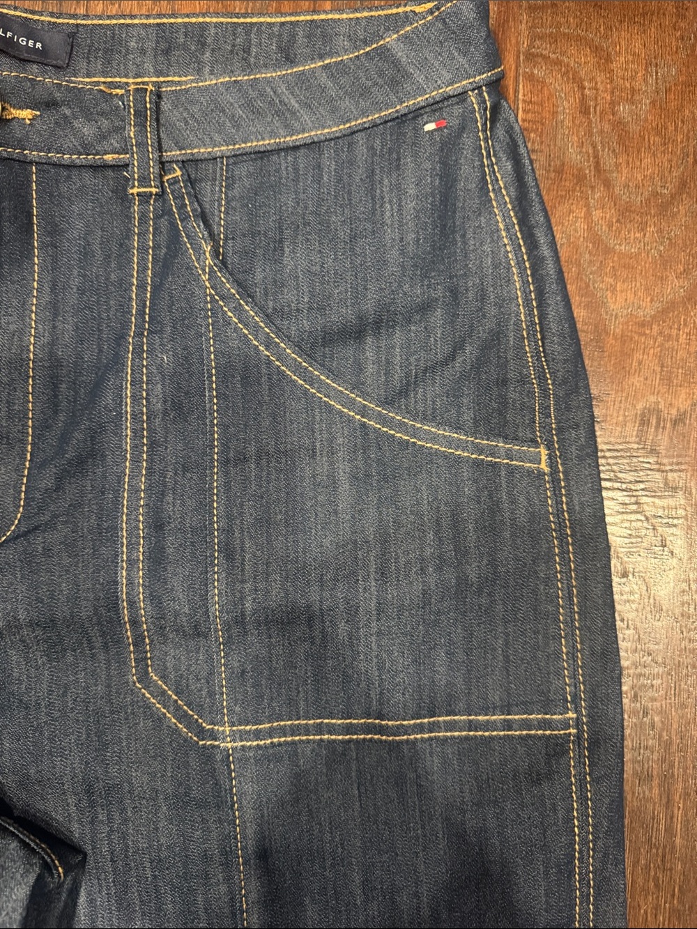 Tommy Hilfiger Dark Blue Denim Cropped Jeans - Picture 3 of 5